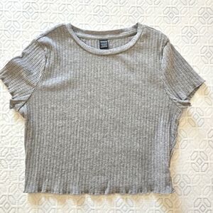 Shein gray crop top, XL (runs small)